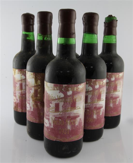 Six bottles of Manuel de Faria, Velho Meio Seco 1961,